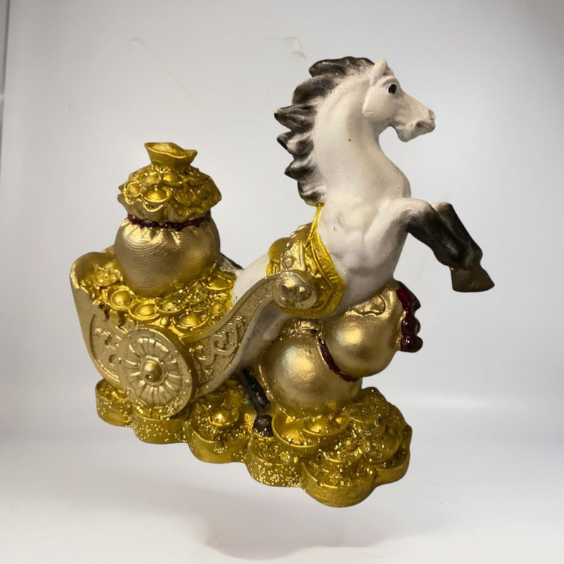Caballo Año Chino 11x10x4cm Escultura De Resina by HEREJE