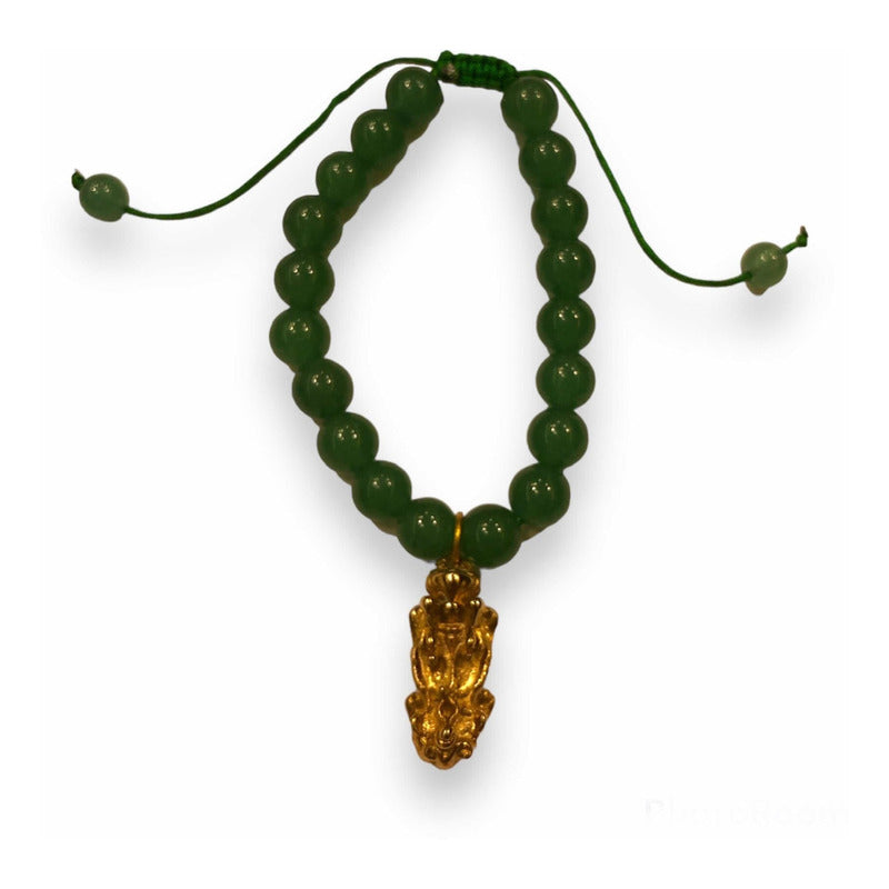 Pulsera De Jade Piyao 11~7 Verde Oscuro 11 Cm 17.78 Cm by ARTICULOS ESOTERICOS LETY