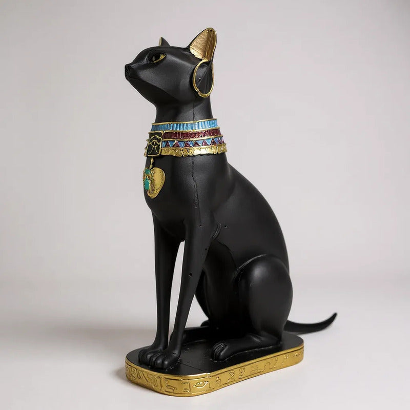 Bastet Egipcio Escultura De Resina 34x17x11 Cm by HEREJE