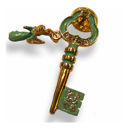 Arcangel Rafael Prendedor Llave 4.2x1.5x4 Verde by ARTICULOS ESOTERICOS LETY