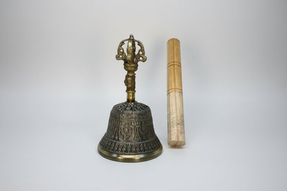 Campana Tibetana Cuenco Sanacion 7 Metales 14 Cm Alto by HEREJE