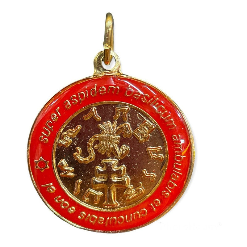 Exterminador Talisman Amulento Encapsulado Y Baño De Oro 3cm by ARTICULOS ESOTERICOS LETY
