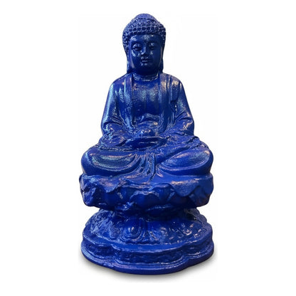 Buda Azul 10cm Figura De Resina. Azul by HEREJE
