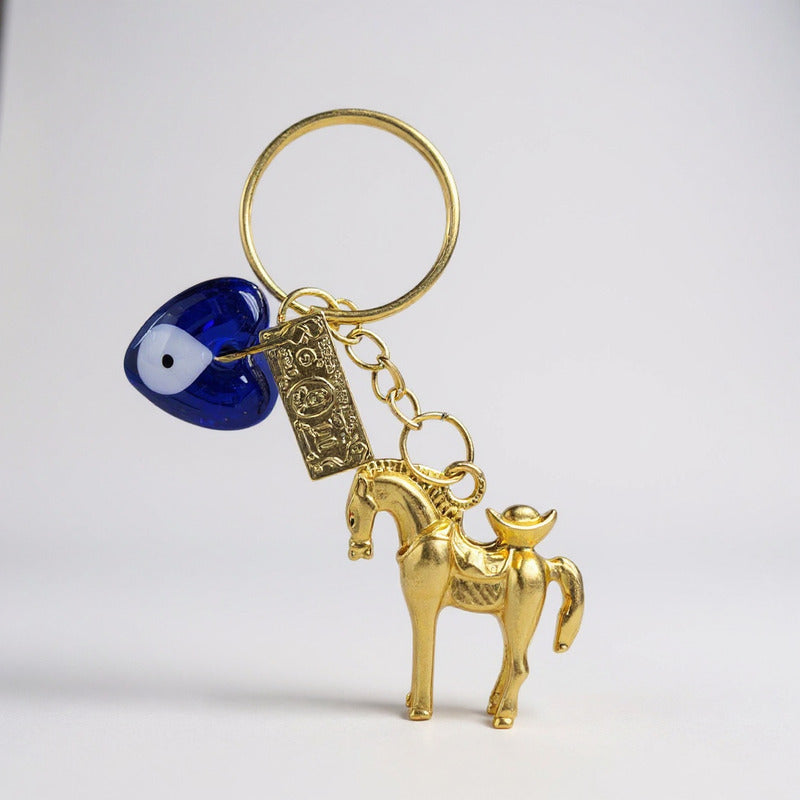 Caballo Llavero Del Año Chino Azul by HEREJE