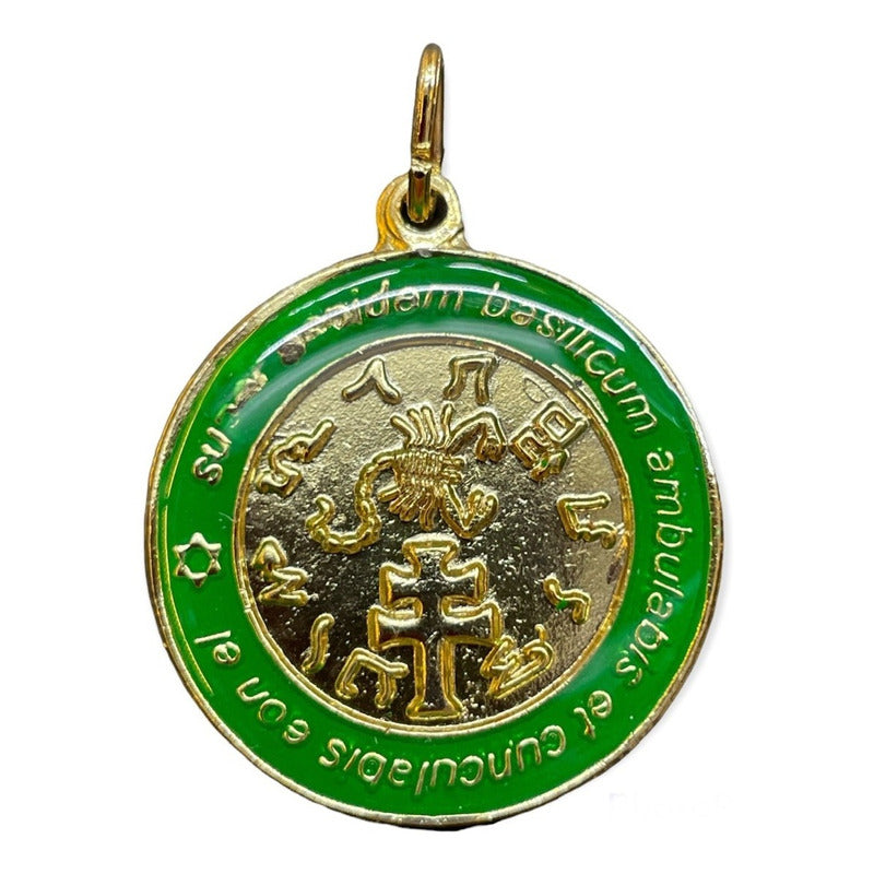 Exterminador Talisman Amulento Encapsulado Y Baño De Oro 3cm by ARTICULOS ESOTERICOS LETY