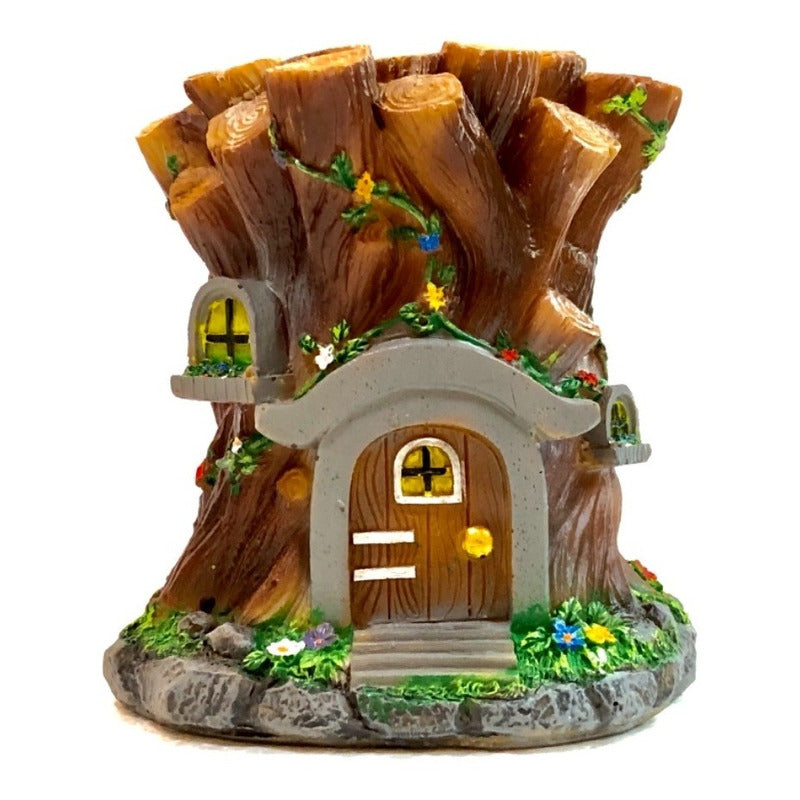 Casa Troncos Seres Elementales Resina Nacional 12 Cm by ARTICULOS ESOTERICOS LETY