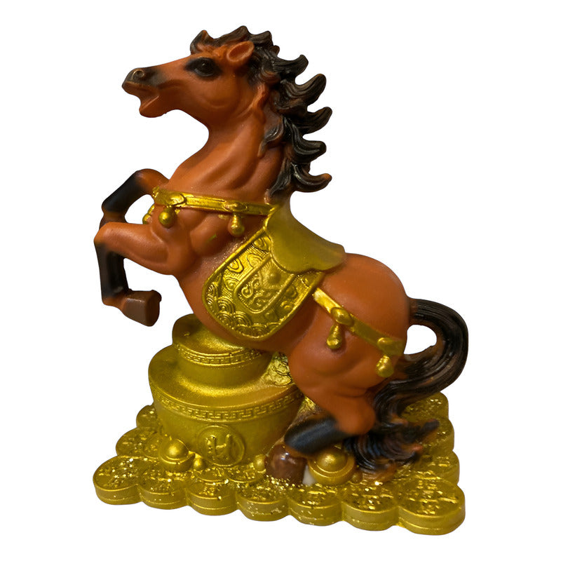 Caballo Del Año Chino Escultura De Resina 12x10x6cm by HEREJE