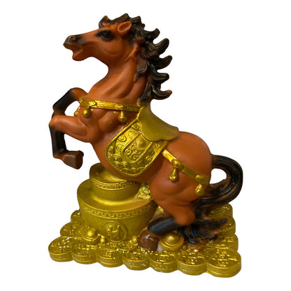 Caballo Del Año Chino Escultura De Resina 12x10x6cm by HEREJE