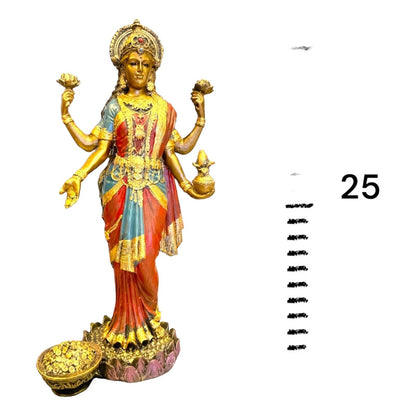 Lakshmi Diosa Fortuna Resina Artesanal Ritualizado. by HEREJE