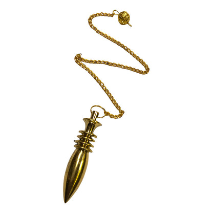 Pendulo Con Testigo 5.5 De Metal Dorado by HEREJE