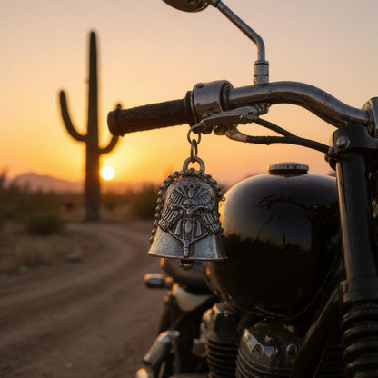 Campana Biker Con Cadena En Niquel by HEREJE