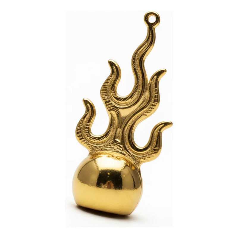 Bola De Fuego Amuleto De Metal 7 Cm Altura by HEREJE