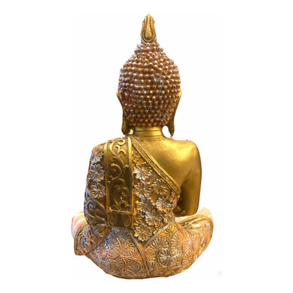 Buda Con Tela Dorado 25x18x7 Dorado by HEREJE
