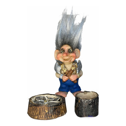 Troll Protector Del Negocio +comedero+semillas+tarjeta 10 Cm Variado by HEREJE