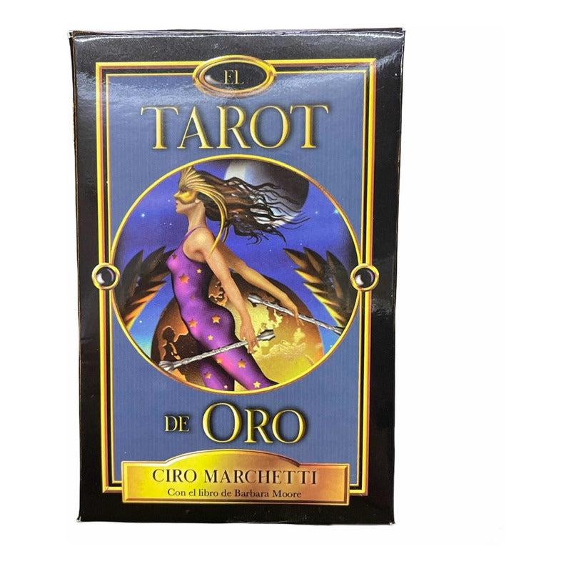 Tarot De Oro Original + Instructivo 13cm Alto by HEREJE