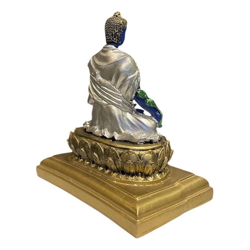 Buda De La Salud Y Meditación 15 Cm Escultura De Resina by HEREJE