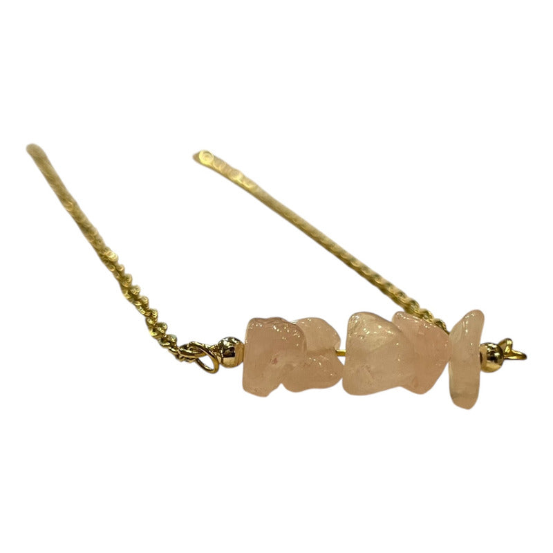 Collar Aquíje Pedra Cuarzo Dorado 45 Cm by HEREJE