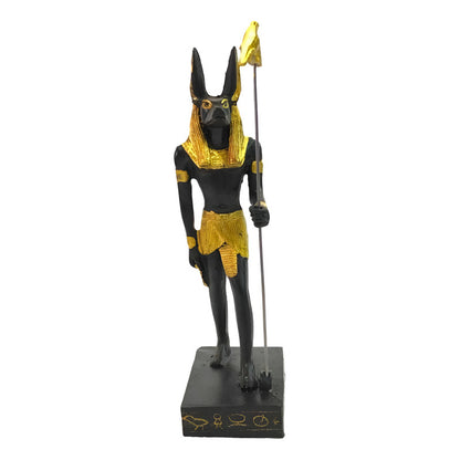 Anubis Figura En Resina 16cm Negro Con Dorado by ARTICULOS ESOTERICOS LETY