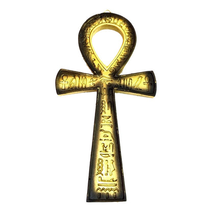 Cruz Egipcia Ankh Resina Nacional Pintada A Mano 18 Cm by ARTICULOS ESOTERICOS LETY
