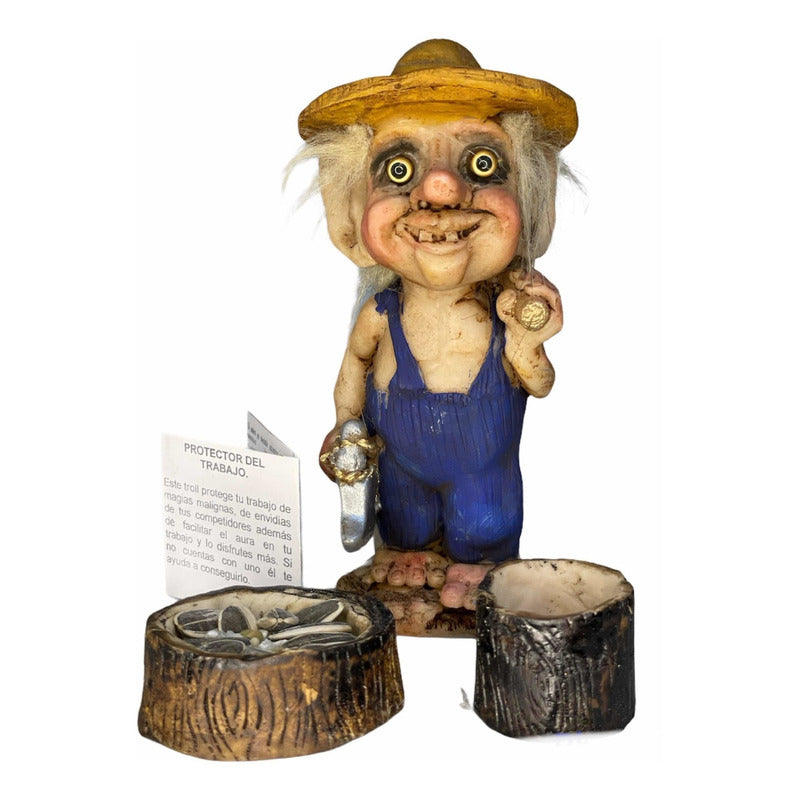 Troll Protector Del Trabajo +comedero+semillas 14 Cm Variado by HEREJE