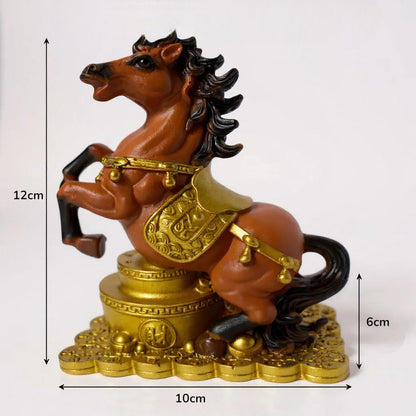 Caballo Del Año Chino Escultura De Resina 12x10x6cm by HEREJE