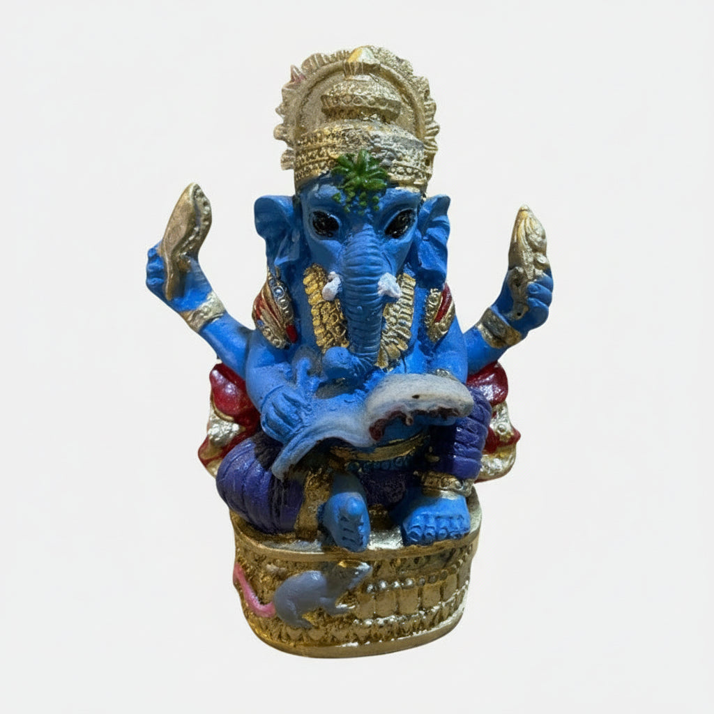 Ganesh Figura Resina Dios De La Prosperidad 7.5 Cm 1 Pieza by ARTICULOS ESOTERICOS LETY