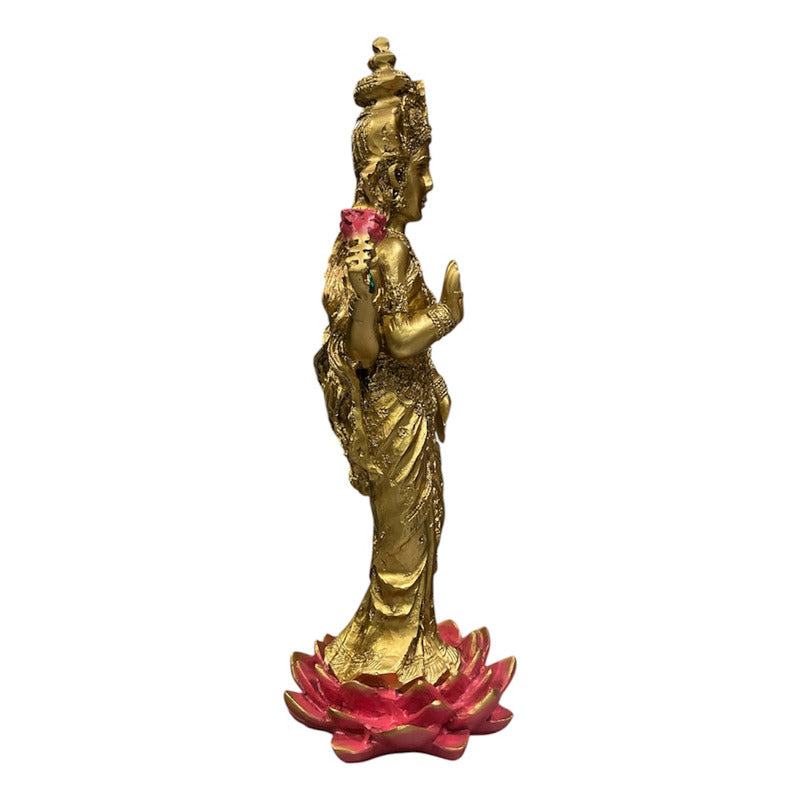 Lakshmi Diosa Fortuna Resina Artesanal Ritualizado. by HEREJE