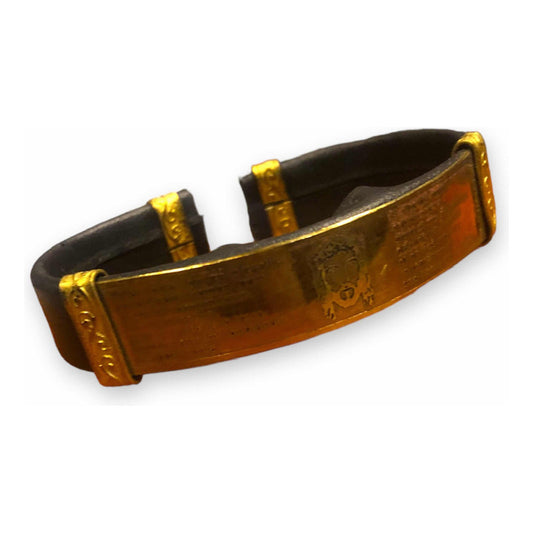 Brazalete Padre Nuestro Latín Tipo Piel Negro 12.7 Cm by ARTICULOS ESOTERICOS LETY