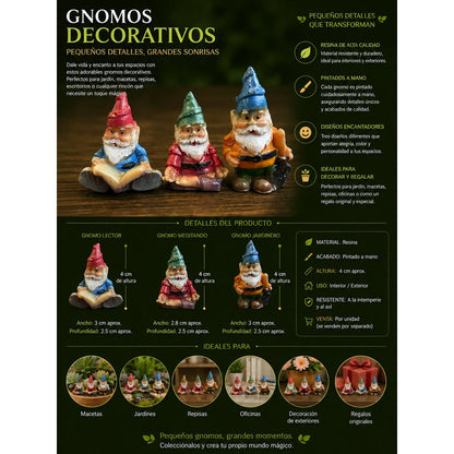 Gnomos En Miniatura De 4 Cm Altura Libro by HEREJE