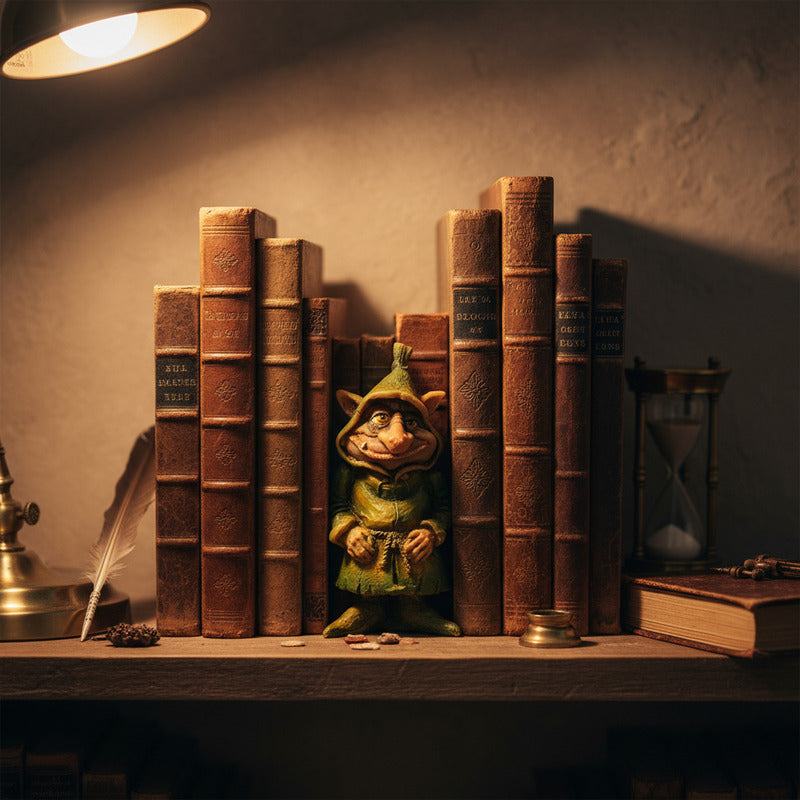 Duende Martillo Figura De Resina Verde by HEREJE
