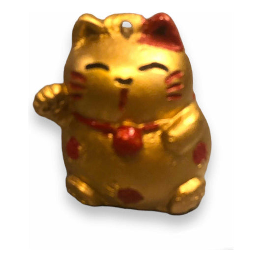 Gatito Dorado Chino 4cm Dorado by HEREJE