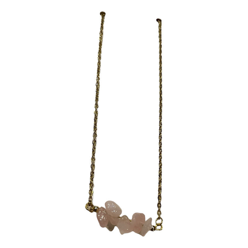 Collar Aquíje Pedra Cuarzo Dorado 45 Cm by HEREJE