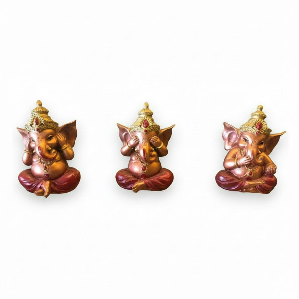 Juego De 3 Ganesh 10cm by HEREJE