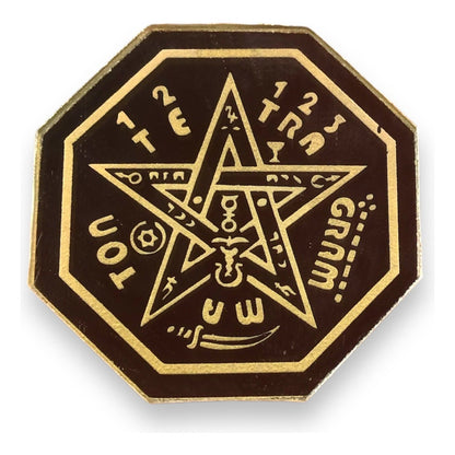 Tetragramaton 9x9 Cm Espejo Grabado by HEREJE
