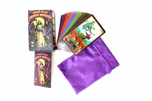 Tarot De La Santa Muerte + Bolsa + Instructivo 12.5cm by HEREJE