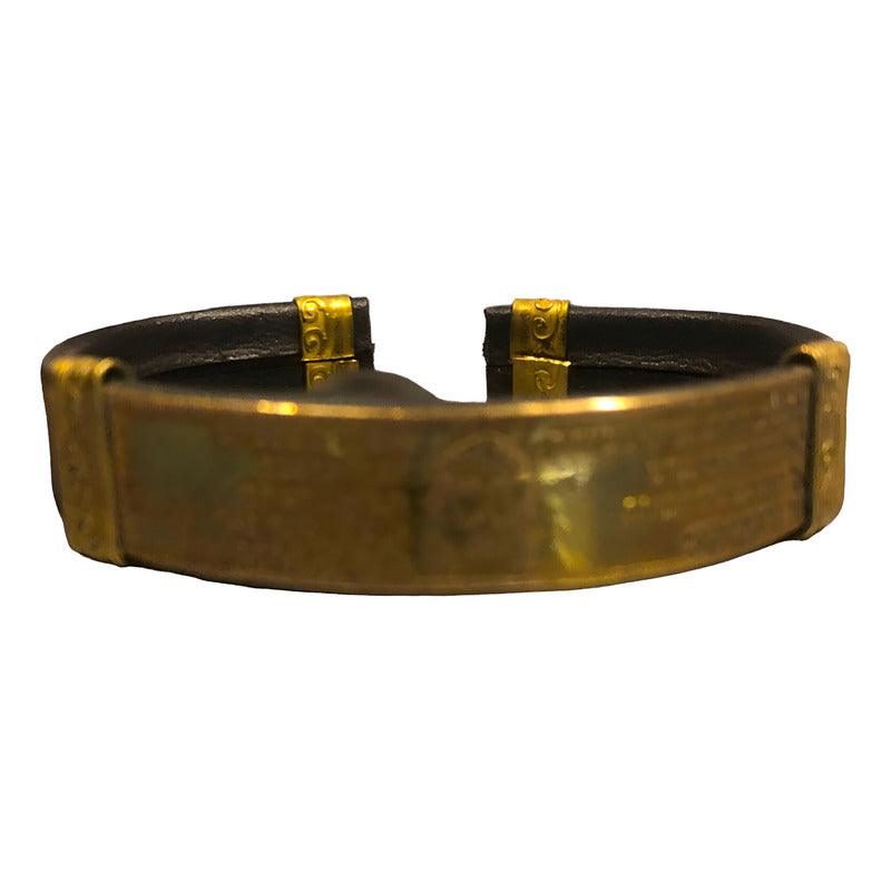 Brazalete Padre Nuestro Hebreo Tipo Piel by HEREJE