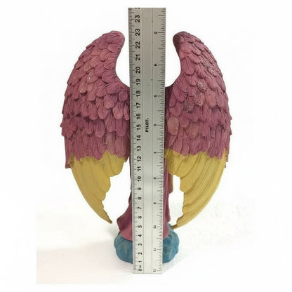 Metatron Arcangel En Resina Nacional Pintado Artesanal 23 Cm Morado by HEREJE