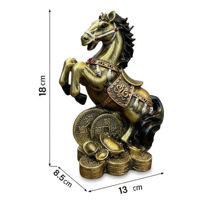 Caballo Año Chino Estatua De Resina 18x13x8.5 Cm by HEREJE