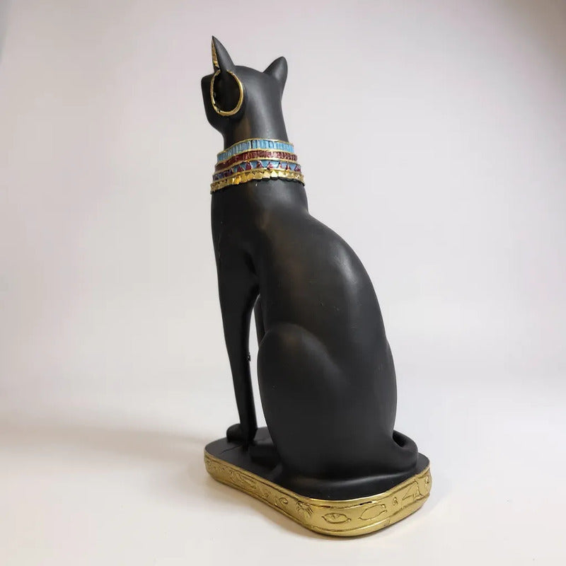 Bastet Egipcio Escultura De Resina 34x17x11 Cm by HEREJE