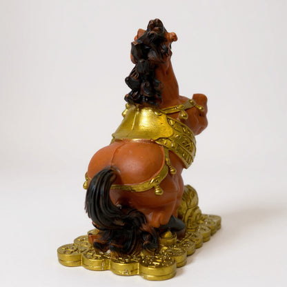 Caballo Del Año Chino Escultura De Resina 12x10x6cm by HEREJE