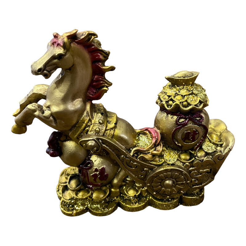 Caballo Año Chino 11x10x4cm Escultura De Resina by HEREJE