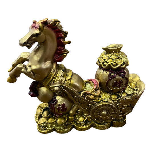 Caballo Año Chino 11x10x4cm Escultura De Resina by HEREJE