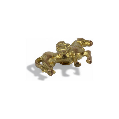 Caballo Con Mono O Mosca Amuleto Para Feng Shui 3 Cm Mono by HEREJE