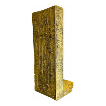 Horus Portal Dios Egipcio 23x9x9.5cm Escultura Dorado Oscuro by ARTICULOS ESOTERICOS LETY