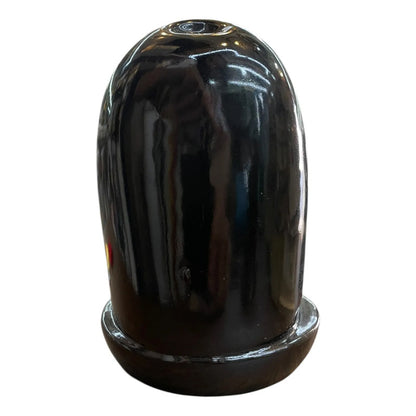 Quemado De Incienso Cascada De Humo Ceramico Negro Cupula Con Escaleras by HEREJE