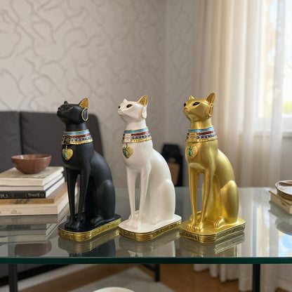 Bastet Egipcio Escultura De Resina 34x17x11 Cm by HEREJE