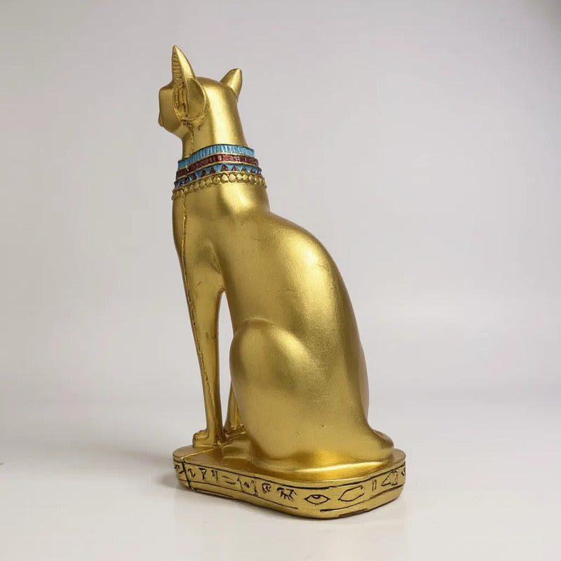 Bastet Egipcio Escultura De Resina 34x17x11 Cm by HEREJE