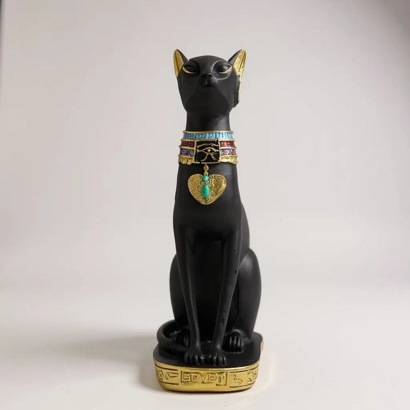 Bastet Egipcio Escultura De Resina 34x17x11 Cm by HEREJE