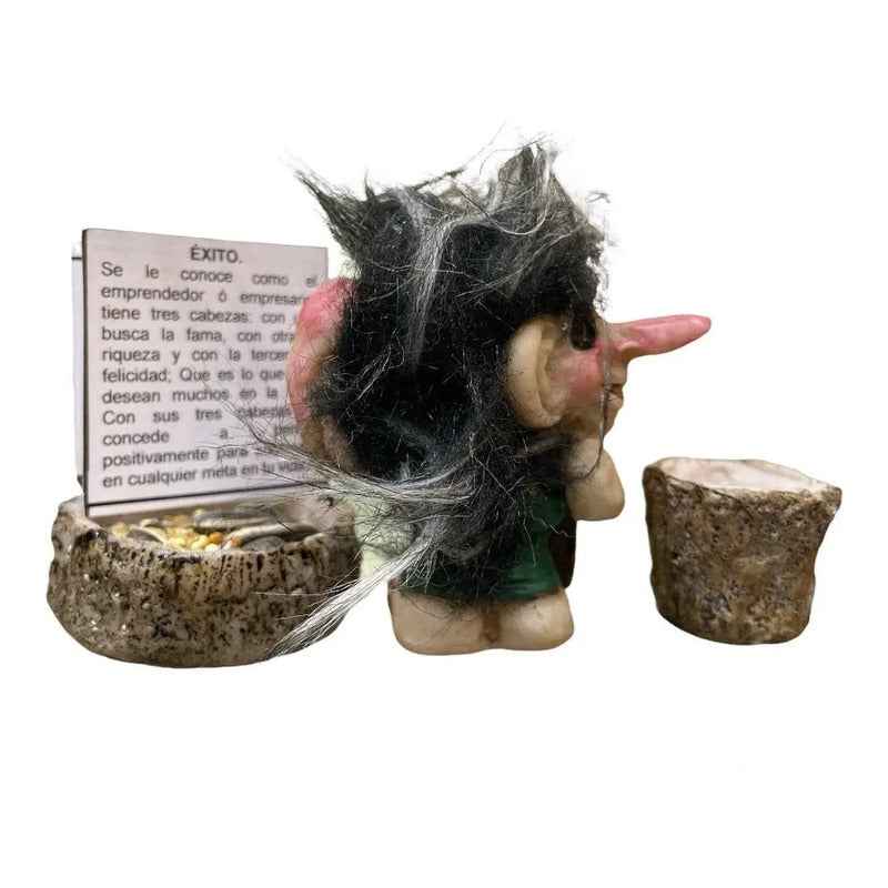 Troll Mini + Comedero + Semillas + Tarjeta Varios Modelos Exito 7cm