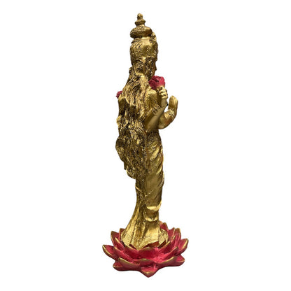 Lakshmi Diosa Fortuna Resina Artesanal Ritualizado. by HEREJE